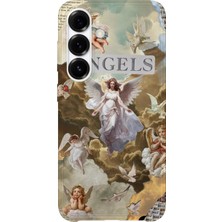 Karsu Design Samsung Galaxy A72 Uyumlu Baskılı Şeffaf Telefon Kılıfı | Koleksiyon: Angel And Spiritual