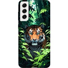 Karsu Design Samsung Galaxy S21 Fe Uyumlu Baskılı Şeffaf Telefon Kılıfı | Koleksiyon: Jungle Wildlife