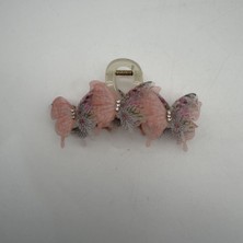 Mare Accessories Pembe Kelebek Detaylı Mandal Toka