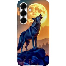Karsu Design Samsung Galaxy A56 Uyumlu Baskılı Şeffaf Telefon Kılıfı | Koleksiyon: Alpha Wolf