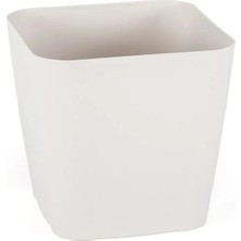 Serinova Kare Saksı 0.8 Lt – İç Mekan Uyumlu Minimal Kare Bitki Saksısı