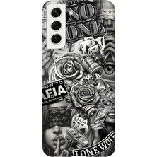 Karsu Design Samsung Galaxy S21 Fe Uyumlu Baskılı Şeffaf Telefon Kılıfı | Koleksiyon: Drip Art