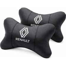 Brtshopping Renault Uyumlu Yeni Logo Suni Deri Lux Oto Boyun Yastığı 2 Adet
