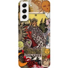 Karsu Design Samsung Galaxy S21 Fe Uyumlu Baskılı Şeffaf Telefon Kılıfı | Koleksiyon: Tarot Cards