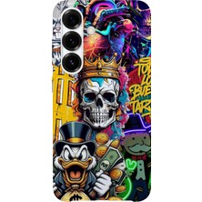 Karsu Design Samsung Galaxy A72 Uyumlu Baskılı Şeffaf Telefon Kılıfı | Koleksiyon: Drip Art