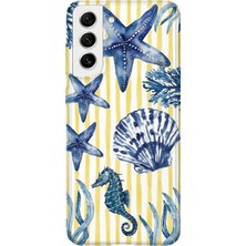 Karsu Design Samsung Galaxy S21 Uyumlu Baskılı Şeffaf Telefon Kılıfı | Koleksiyon: Minimalist Style 2