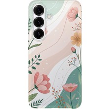 Karsu Design Samsung Galaxy A34 Uyumlu Baskılı Şeffaf Telefon Kılıfı | Koleksiyon: Vintage Floral