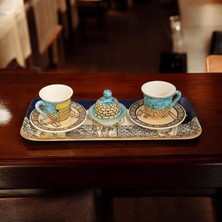 Berra Ceramic El Yapımı Göbeklitepe 2'li Kahve Fincan Seti