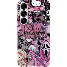 Karsu Design Samsung Galaxy A35 Uyumlu Baskılı Şeffaf Telefon Kılıfı | Koleksiyon: Y2K Girl Aesthetic