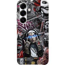 Karsu Design Samsung Galaxy A35 Uyumlu Baskılı Şeffaf Telefon Kılıfı | Koleksiyon: Drip Art