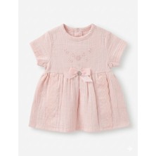 Bistyle 2li Elbise Yarım Kol Müslin Pembe