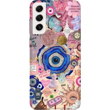 Karsu Design Samsung Galaxy S21 Fe Uyumlu Baskılı Şeffaf Telefon Kılıfı | Koleksiyon: Mystical Symbols