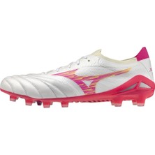 Mizuno Morelia Neo 4 Beta Elite Erkek Krampon Beyaz / Pembe