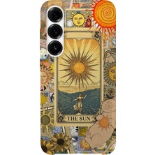 Karsu Design Samsung Galaxy A32 Uyumlu Baskılı Şeffaf Telefon Kılıfı | Koleksiyon: Boho Sun And Moon