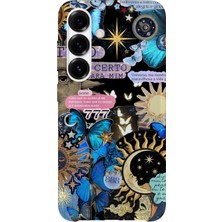 Karsu Design Samsung Galaxy A33 Uyumlu Baskılı Şeffaf Telefon Kılıfı | Koleksiyon: Mystical Symbols