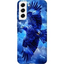Karsu Design Samsung Galaxy S21 Uyumlu Baskılı Şeffaf Telefon Kılıfı | Koleksiyon: Freedom Eagle
