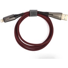 Maks Technology Kırmızı Lightning Focus USB Kablo-​mkst