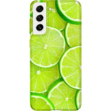 Karsu Design Samsung Galaxy S22 Uyumlu Baskılı Şeffaf Telefon Kılıfı | Koleksiyon: Fruits And Vegetables
