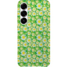 Karsu Design Samsung Galaxy A05S Uyumlu Baskılı Şeffaf Telefon Kılıfı | Koleksiyon: Soft Daisy