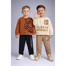 Melodi Kids Erkek Çocuk Mevsimlik Alt Üst 2'li Takım