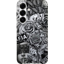 Karsu Design Samsung Galaxy S24 Fe Uyumlu Baskılı Şeffaf Telefon Kılıfı | Koleksiyon: Drip Art