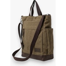 Old Cotton Cargo Old Cotton Mumlu Kanvas Omuz ve Sırt Çantası