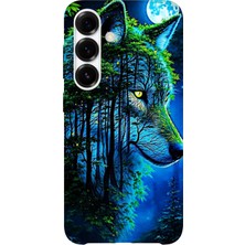Karsu Design Samsung Galaxy A13 Uyumlu Baskılı Şeffaf Telefon Kılıfı | Koleksiyon: Alpha Wolf