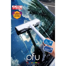 PFU Pratik Faydalı Ürünler Süngerli Camsil | Süngerli Çekpas | Cam Çekçeği | Cam Silme Aparatı - 22 cm