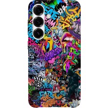 Karsu Design Samsung Galaxy A37 Uyumlu Baskılı Şeffaf Telefon Kılıfı | Koleksiyon: Grafitti Street Art
