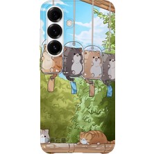 Karsu Design Samsung Galaxy A36 Uyumlu Baskılı Şeffaf Telefon Kılıfı | Koleksiyon: Anime Animal Characters