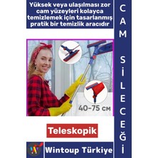 Wintoup #camsileceği Ev Ofis Oto Bakım Köşe Kenar Zor Nokta Oynar Başlıklı Teleskopik Çekçekli Cam Sileceği