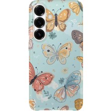 Karsu Design Samsung Galaxy A15 Uyumlu Baskılı Şeffaf Telefon Kılıfı | Koleksiyon: Butterfly Aesthetic