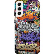 Karsu Design Samsung Galaxy S22 Uyumlu Baskılı Şeffaf Telefon Kılıfı | Koleksiyon: Grafitti Street Art