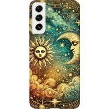Karsu Design Samsung Galaxy S21 Uyumlu Baskılı Şeffaf Telefon Kılıfı | Koleksiyon: Moon Phases