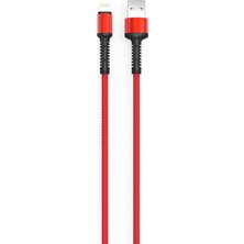 Maks Technology Kırmızı LS64 Lightning USB Kablo-​mkst