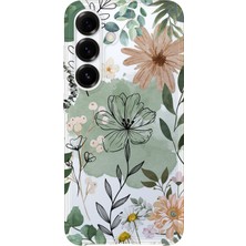 Karsu Design Samsung Galaxy A57 Uyumlu Baskılı Şeffaf Telefon Kılıfı | Koleksiyon: Boho Floral