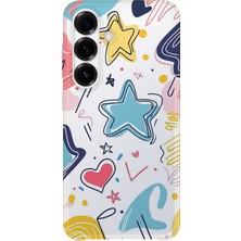 Karsu Design Samsung Galaxy S23 Plus Uyumlu Baskılı Şeffaf Telefon Kılıfı | Koleksiyon: Minimalist Style 1