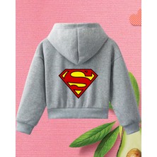 Haha Erkek Çocukları Için Superman Baskılı Ceket