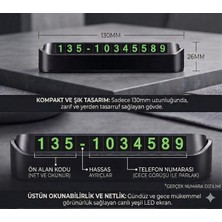 Auto Base Autobase Araç Içi Park Telefon Numarası Fosforlu Numaratör Oto Cam Kartı