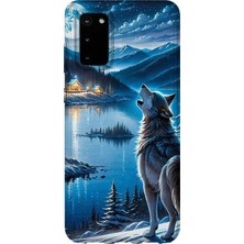 Karsu Design Samsung Galaxy S20 Fe Uyumlu Baskılı Şeffaf Telefon Kılıfı | Koleksiyon: Alpha Wolf