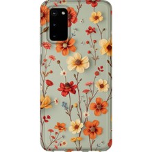 Karsu Design Samsung Galaxy S20 Fe Uyumlu Baskılı Şeffaf Telefon Kılıfı | Koleksiyon: Vintage Floral
