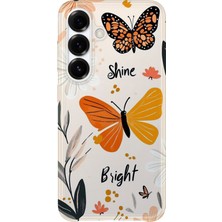 Karsu Design Samsung Galaxy A36 Uyumlu Baskılı Şeffaf Telefon Kılıfı | Koleksiyon: Butterfly Aesthetic