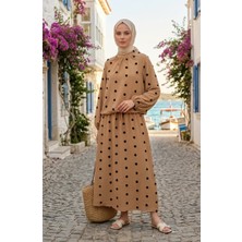 Sefa Merve Ponpon Detaylı Ikili Takım 0260-03 Sütlü Kahve