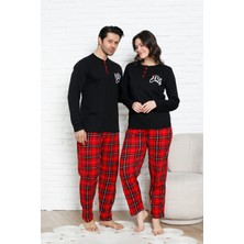 Enisena Kadın Pijama Takımı - Ekose Altlı- Eş Versiyonlu -12581