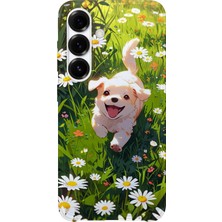 Karsu Design Samsung Galaxy A14 Uyumlu Baskılı Şeffaf Telefon Kılıfı | Koleksiyon: Cute Dog Loyalty
