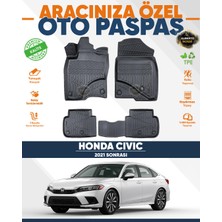 Alberto Rossi Alberto Rossı Honda Civic 2021+ 3D Havuzlu Paspas