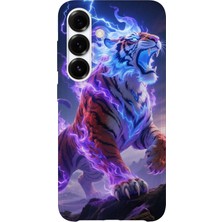 Karsu Design Samsung Galaxy A14 Uyumlu Baskılı Şeffaf Telefon Kılıfı | Koleksiyon: Tiger Energy