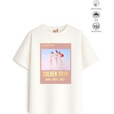Belya Kids Wear Kız Çocuk Tam Kalıp Hun Tasarım 15 Oversize Tişört