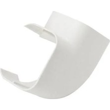 Mutlusan 75 x 60 mm Klima Kanalı Dirsek Elemanı Tekil Beyaz Renk PVC Malzeme ile Estetik Çözüm