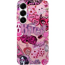 Karsu Design Samsung Galaxy S24 Plus Uyumlu Baskılı Şeffaf Telefon Kılıfı | Koleksiyon: Y2K Girl Aesthetic